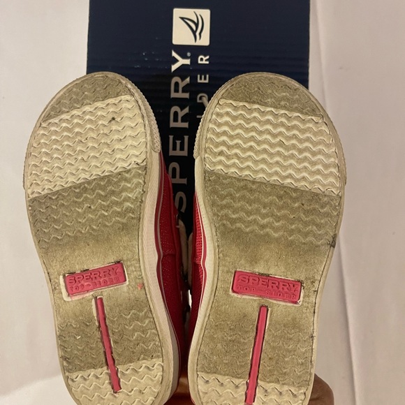 Sperry Top-Sider Biscayne 1 Eye Toddler Moc Toe Canvas Pink Boat Shoe Size 6.5M - Picture 8 of 8